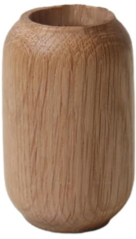 Jarrón de flores de madera, decoración natural para el hogar, jarrón de pie de roble para cenas, hogar, vacaciones y planificación de bodas