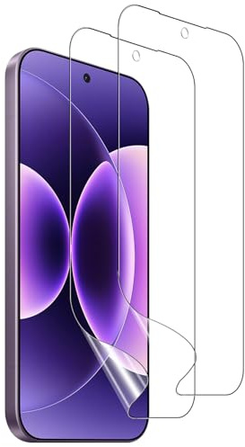 QULLOO Hidrogel Protector de Pantalla para Xiaomi Mi 17 Pro Max, 2 Piezas Flexible TPU Película, Anti-Rayas Transparente Suave Hidrógeno Protector