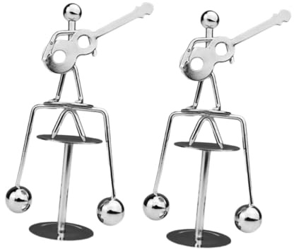 minkissy 2 Pcs Guitar Man Physics Balancing Simple Home Decor Desk Ornament Creative Male Gadget for Office Tabletop Display