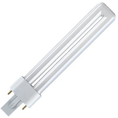 Osram Dulux S 9 W/60 Kompakt-Leuchtstofflampe, Rot