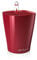 LECHUZA Self Watering Plant Pot MINI DELTINI Small Plastic Indoor Plant Pot without Drainage Hole D10 H13 cm Scarlet Red High-Gloss