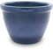 K&K Keramik Pflanzkübel Venus II, 22 x 18 cm, blau-geflammt