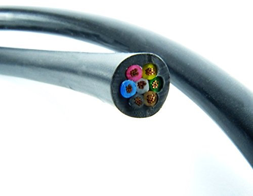 Hyfive 10 Metre Cable for Wiring Trailer Lights 7 Core 7x9/0.30 5.75 Amp