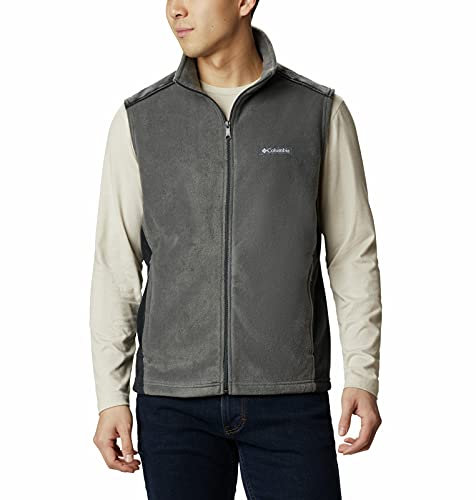 Columbia - Gilet in pile da uomo Griglia nera US L