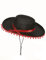 DEGUISE TOI - Chapeau Espagnol Noir et Rouge - Taille Unique - Noir - Accessoires pour déguisement - - - Carnaval