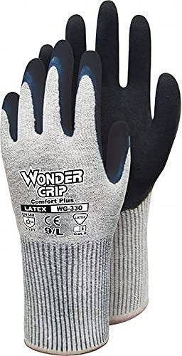 Comfort Plus Baumwoll Strickhandschuh mit Latex Größe 7-S