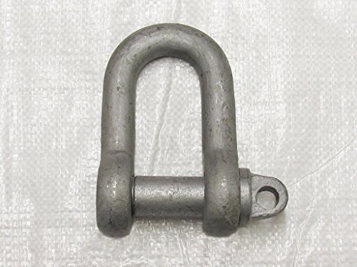 7 Ton Galvanised Large Dee Shackle with 39MM Screw Pin to BS3032
