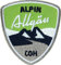 2 x Stick Abzeichen 55 x 60 mm grün/Allgäu Alpin, Allgäuer Alpen/Aufnäher für Outdoor Mode Sport/Aufbügler Sticker Flicken Applikation Wappen/Wandern Ski Snowboard Wintersport Winter Tour