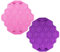 FineGood Silikon-Kuchenformen, 19 Mulden, Wabenmuster, für Muffins, Kekse, Backform, Süßigkeiten, Seife, geteilte Formen, Rosa und Violett, 2 Stück