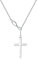 FANCIME Damen Halskette aus 925 Sterling Silber Weiß Gold Plattiert mit Unendlichkeit Kreuz Christian Anhänger Infinity Kette für Frauen Mädchen Baby Kinder - Verstellbar Kettenlänge: 40 + 5 cm