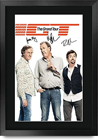 HWC Trading The Grand Tour Geschenke Gedrucktes Signiertes Autogramm Foto für Fans von Fernsehn Memorabilien - A3 Gerahmt
