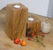 Teelichhalter Holz Eiche Massivholz Kerzenständer Teelicht Eichenholz 2er Set Herbstdeko (Metall)