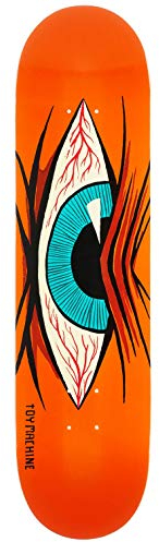 Toy Machine Mad Eye Skateboard-Deck, Orange, 20,3 cm