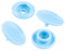 50 Druckknöpfe rund Snaps Druckknopf Snap Button Knöpfe Farb- Größenwahl, Größe:12mm, Farbe:eisblau