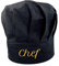 Pet-Jos Chef Kochmütze Unisex Kochmütze aus Baumwolle Küche Hotel Restaurant Gastro-Hüte Einstellbar für Männer, Frauen, Kochen, Schwarz