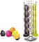 FIND A SPARE 24 Coffee Capsule Holder 360° Rotating Tower Coffee Pods Storage Rack Stand Suitable for Dolce Gusto Coffee Capsules – Non-Slip Surface – Sleek Black Finish