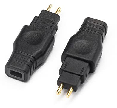 OKCSC 0.78/0.75 2-poliger Kabeladapter funktioniert für 0.78/0.75 2-polig verbunden mit Sennheiser HD414 HD650 HD600 HD580 HD565 HD545 HD535 HD525 HD265 HD25 Kopfhöreranschluss, Schwarz