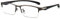 ANRRI Blaulichtbrille für Herren, halbrandlos, rechteckig, Metallrahmen, UV-blockierende Computerbrille für PC, TV, Gaming & Handy, Herren Damen