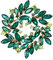 Clearine Broche Couronne Marquise Cristal Autrichien Strass Élégant Mode Florale pour Femme Vêtements Vert Ton d'or