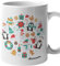 bubbleshirt Tazza Natale PERSONALIZZABILE Decorazioni Natalizie con nome Mug 11OZ Idea regalo Natale