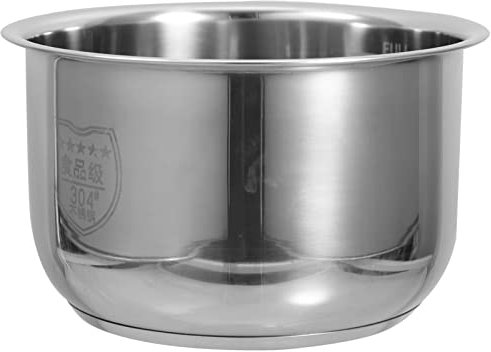 UPKOCH Rice Cooker Liner Replacement Pot Rice Inner Pot Inner Pot Replacement Baking Bowl Kitchen Utensils Rice Liner Containers Instant Rice Stainless Steel Cooking Pot Small