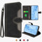 SharkProten iPhone 13 Pro Handyhülle PU Lederhülle mit Kartenfach Magnetverschluss, Hülle für iPhone 13 Pro RFID Schutzhülle Klapphülle Wallet Case Cover, Schwarz