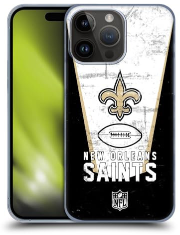 Head Case Designs Offizielle NFL Banner New Orleans Saints Logo Art Harte Rueckseiten Handyhülle Hülle Huelle kompatibel mit Apple iPhone 15 Pro Max
