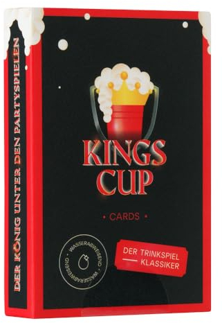 MPB MyBeerPong Kings Cup + Edelstahlbecher: Das ultimative Trinkspiel für unvergessliche Abende – Wasserabweisend & Party-Optimiert!