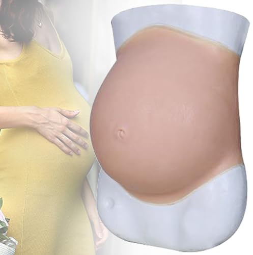 Faux ventre de grossesse 3 6 9 mois Artificia Peau réaliste, faux ventre de grossesse pour mannequin enceinte ou robe de soirée.,Small