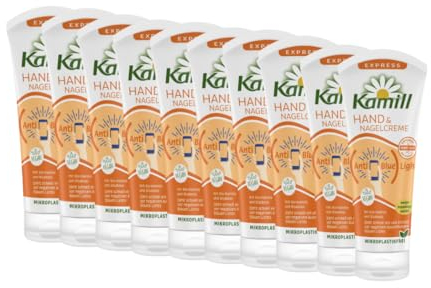 10er Pack Kamill Hand- & Nagelcreme EXPRESS (10 x 100ml) - pflegt & schützt die Hände vor schädlichem Blaulicht mit Anti Blue Light Filter, ohne Mikroplastik & tierische Inhaltsstoffe