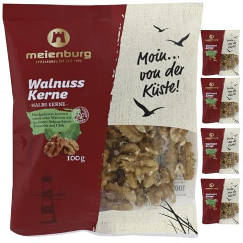 Meienburg Walnusskerne Halbe Kerne Walnuss 100 gramm x 5 Stück