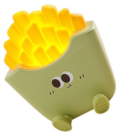 Hemobllo Cartoon-nachttischlampe Mit Pommes-frites- Nachtlicht Für Jungen Und Mädchen Heimdekoration Geburtstagsgeschenk