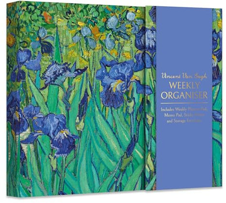 Wochenplaner mit Haftnotizen – Van Gogh Irises Design