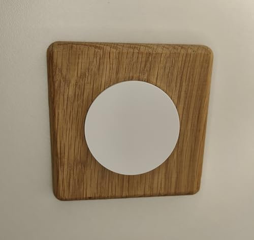 Plaque carrée en bois pour interrupteur/prise (Compatible Schneider® Odace)