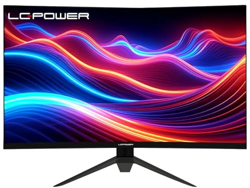 LC-POWER 32 Zoll Curved Gaming Monitor, 165 Hz, FHD(1920x1080), 1ms, 1500R und Freesync mit G-Sync-Kompatibilit, HDMI & DP für PS5 und PC, VESA, LC-M32-FHD-165-C-A-1