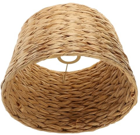 jojofuny Pantalla de Lámpara Tejida para Lámpara de Pie Estilo Rústico de Yute Natural Fácil de Instalar Decoración del Hogar