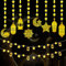 8 Stück Ramadan Deko Eid Girlande Dekoration,Ramadan Mubarak Banner,Gold Stern Mond Ramadan Dekorationen,Grobe Version Laternenornament 4 Meter,Ramadan Kareem Dekoration,Dekoration für die Eid-Party