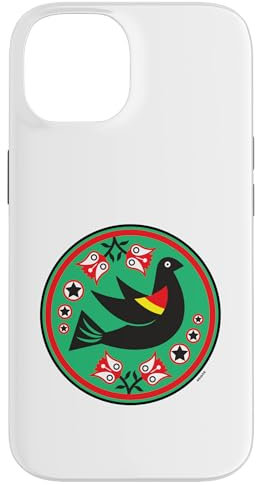 Pennsylvania niederländischer roter geflügelter schwarzer Vogel MCM Hex-Schild Hülle für iPhone 14