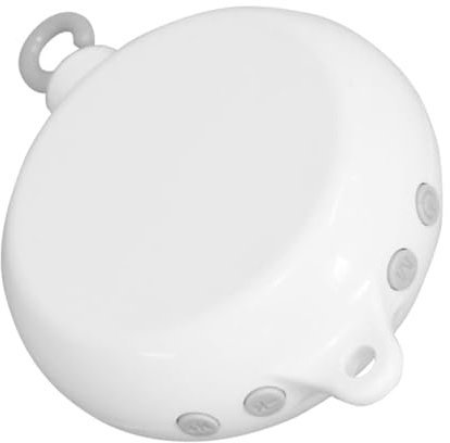 IWOWHERO Box Krippenglocke Babybetten Musikglocke Für Kinderbett Babybett Musikglocke Elektrische Krippenmusikglocke Babybett Musikglocke Poly Dragon Weiß