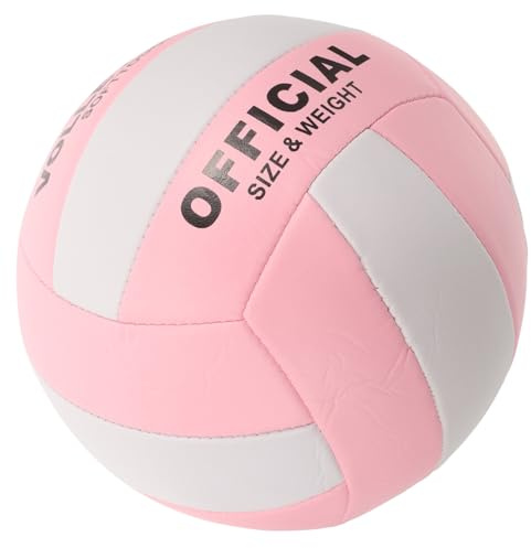 BELLIFFY Pallavolo Morbida Misura 5 Pu in Allenamento Indoor | Controllo Preciso, Rimbalzo Stabile, Resistenza Elevata, Design Rosa Riconoscibile per Principianti e Giocatori Esperti