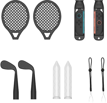DOYO 10-in-1 Switch 2 Sports Accessories Bundle for Switch 2 Joy-Con with Tennis, Golf, Steering Wheel, Sword - Motion Control Game Kit for Switch Sports & Fitness Games