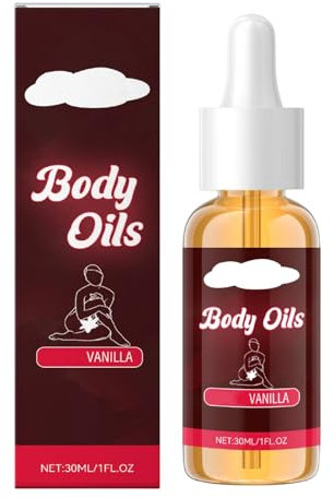 Body Oil Vanilla, Women's Vanilla Scented Body Oil, Hydrating Firming Nourishing Fragrant Moisturizer, After-Shower care, Natural Ingredients, Non-Greasy Formulatin for All Skin Types (1pcs)