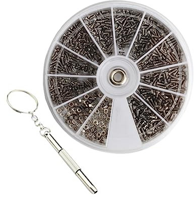 Beaupretty Vis pour Lunettes De Soleil sans Monture Kit De Réparation à avec Tournevis Vis Incluses