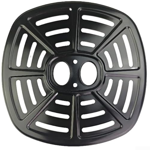 Besttoolifes Bandeja cuadrada para hornear para freidora de aire, 21,5 x 21,5 cm, pieza de repuesto para electrodomésticos, placa de rejilla de cocción antiadherente, color negro