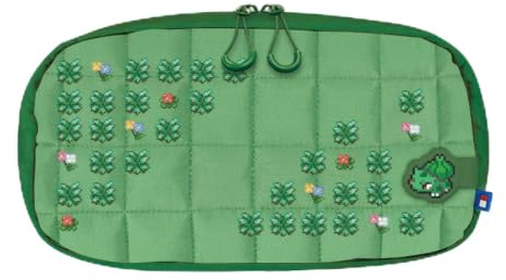 HORI Gesteppte Tragetasche (Pixel Grün) Schutztasche in Grün mit Retro-Pokémon Muster für Nintendo Switch 2 – Offiziell Nintendo und Pokémon Lizenziert