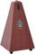 Wittner Metronom Taktell Pyramidenform System Maelzel Serie 845 - Kunststoffgehäuse - Ohne Glocke - Mahagoni-Maserung - Mechanisch zum Aufziehen - Keine Batterien erforderlich - Made in Germany