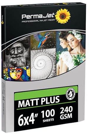 PermaJet 51102 Matt Plus A6 (6X4) Druckerpapier, Inkjet, 240 g