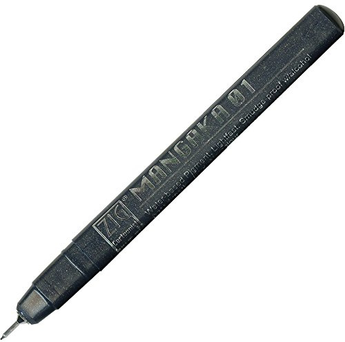 Kuretake ZIG Cartoonist, Mangaka 01, No.10, Black (CNM-01-010)