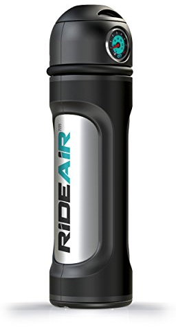 RideAir - Mühelose Luftpumpe Tragbarer Luftkanister für Fahrradreifen und schlauchlose Sitzgelegenheiten