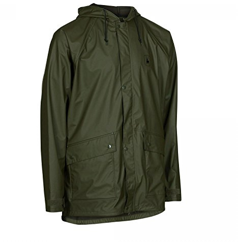 Deerhunter Hurricane Rain Jacket XXXX-Large Green - Hunting jacket insulated weatherproof for Men